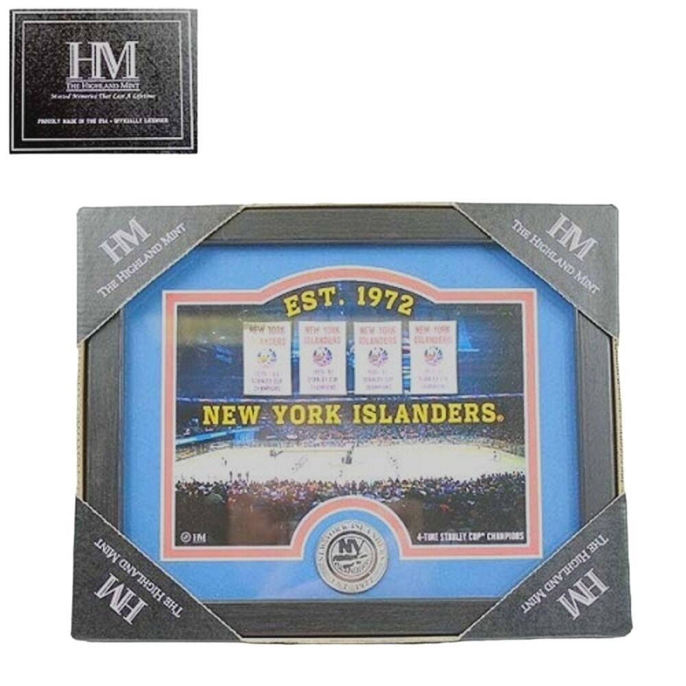 NHL New York Islanders Coin Framed Stadium Photo Highland Mint Limited